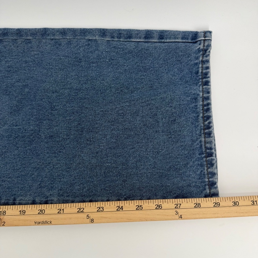 Edikted Carpenter Jeans Women M Blue Medium Wash Wide Leg Y2K High Rise Utility - Picture 5 of 9
